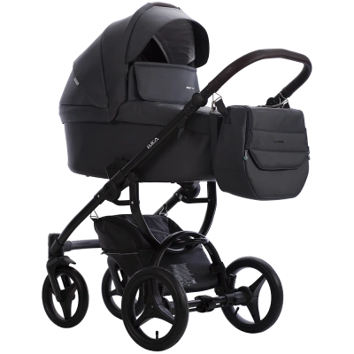 Детская коляска Bebetto LUCA PRO 2 в 1  33 Тёмно-серая кожа